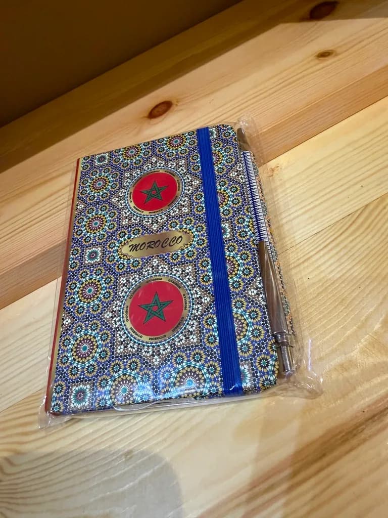 Carnet Morocco motif zellige avec stylo