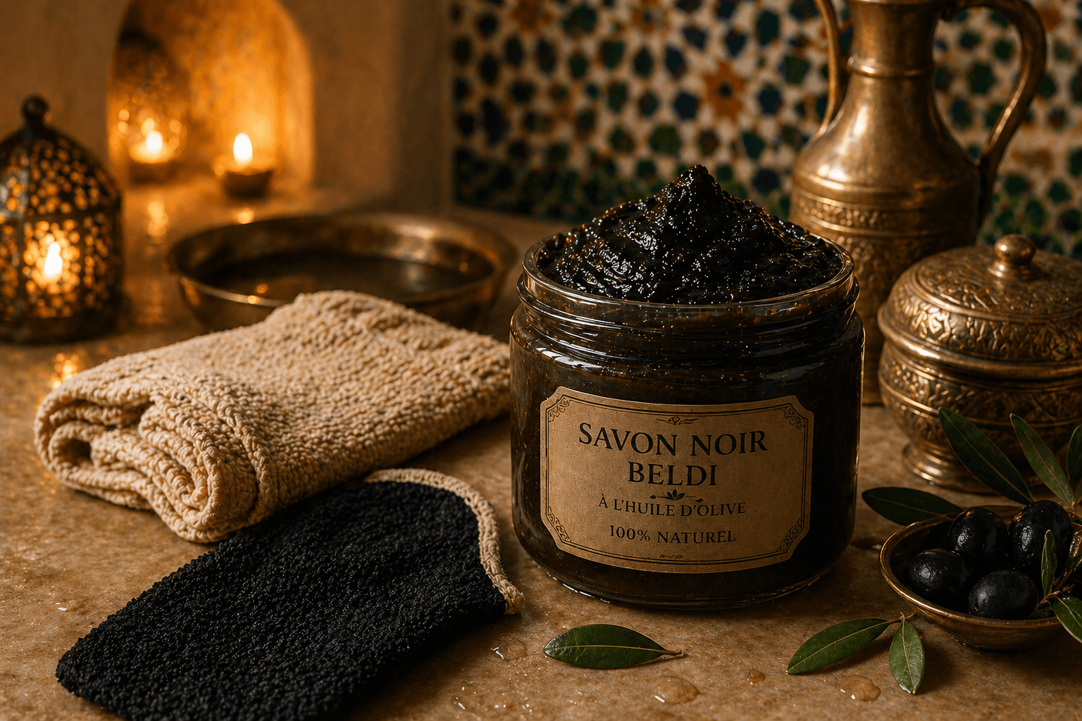 Le savon noir et le rituel du hammam