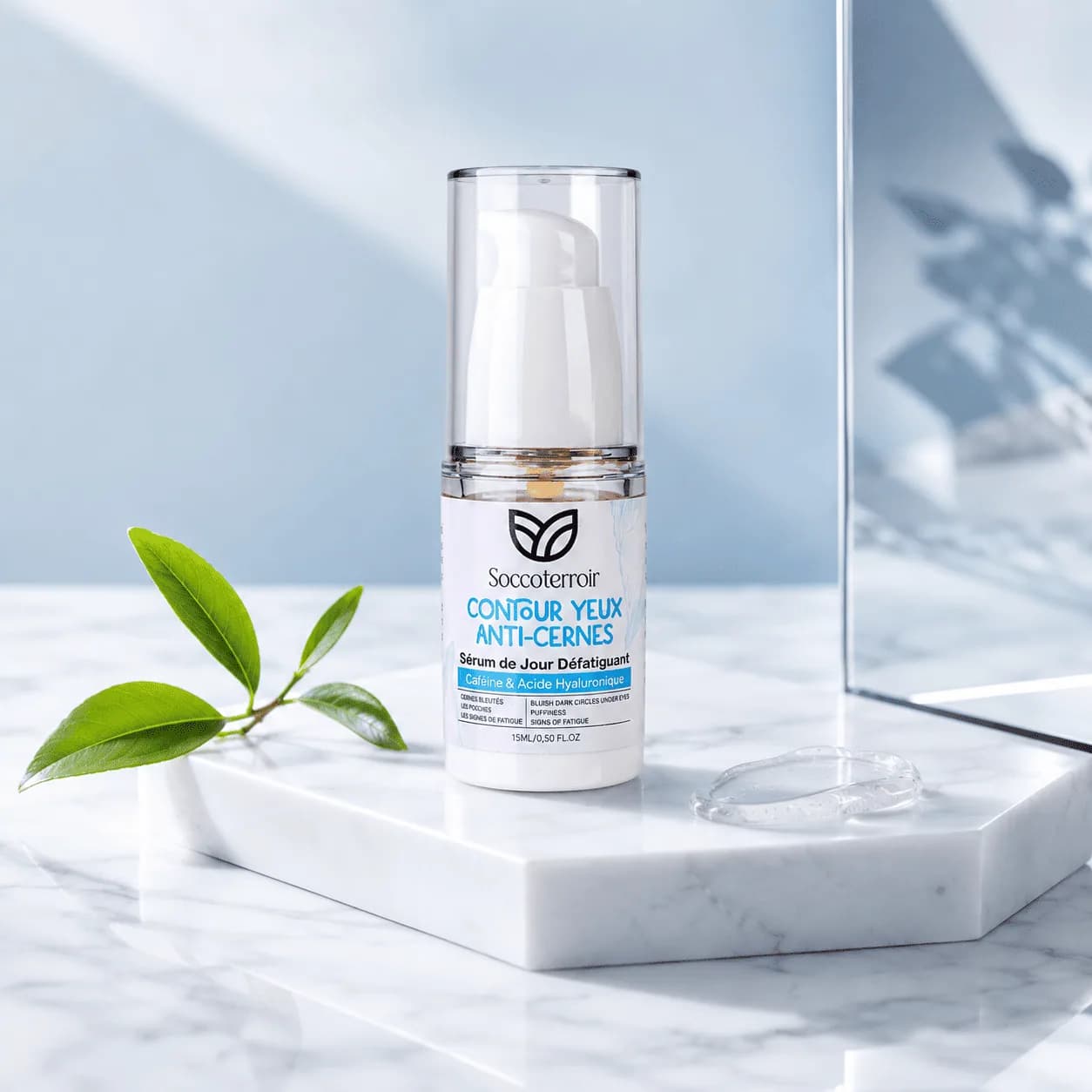 Contour Yeux Anti-Cernes – Caféine & Acide Hyaluronique