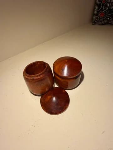 Boîte ronde en bois de thuya