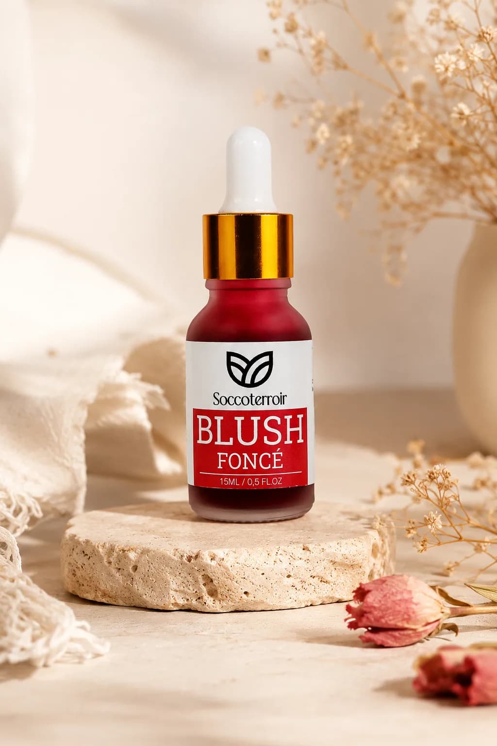 Blush Liquide Rouge Foncé