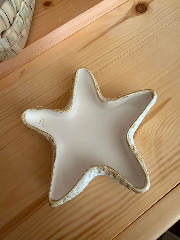 Vide-poche étoile de mer en céramique