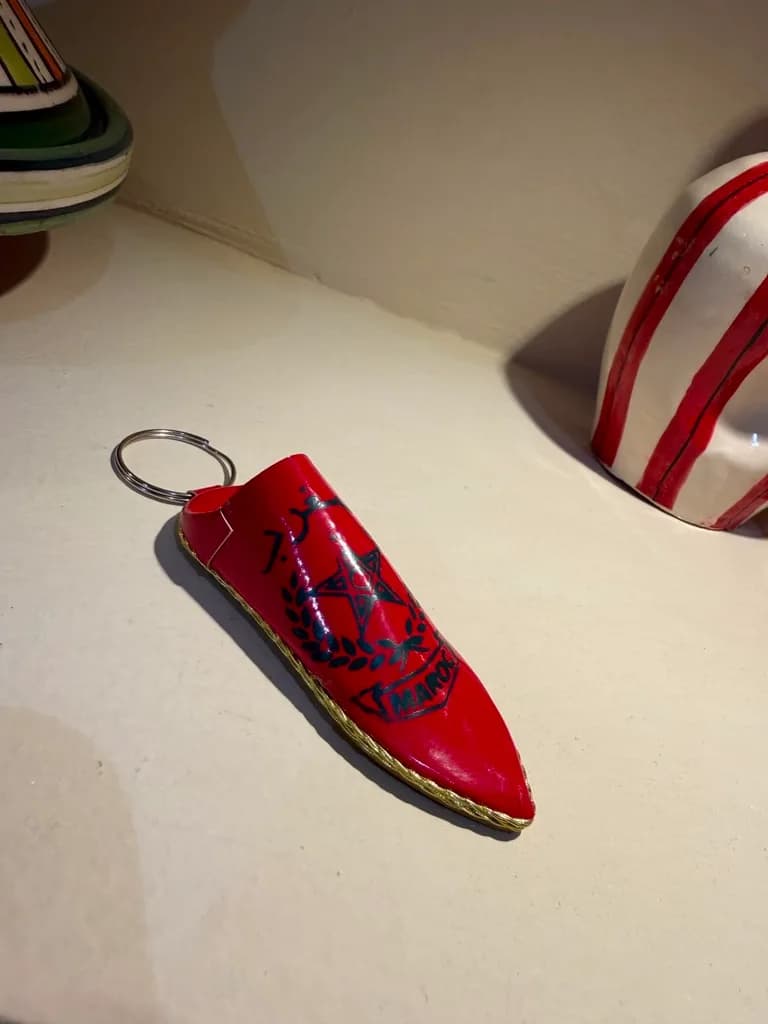 Porte-clés babouche 