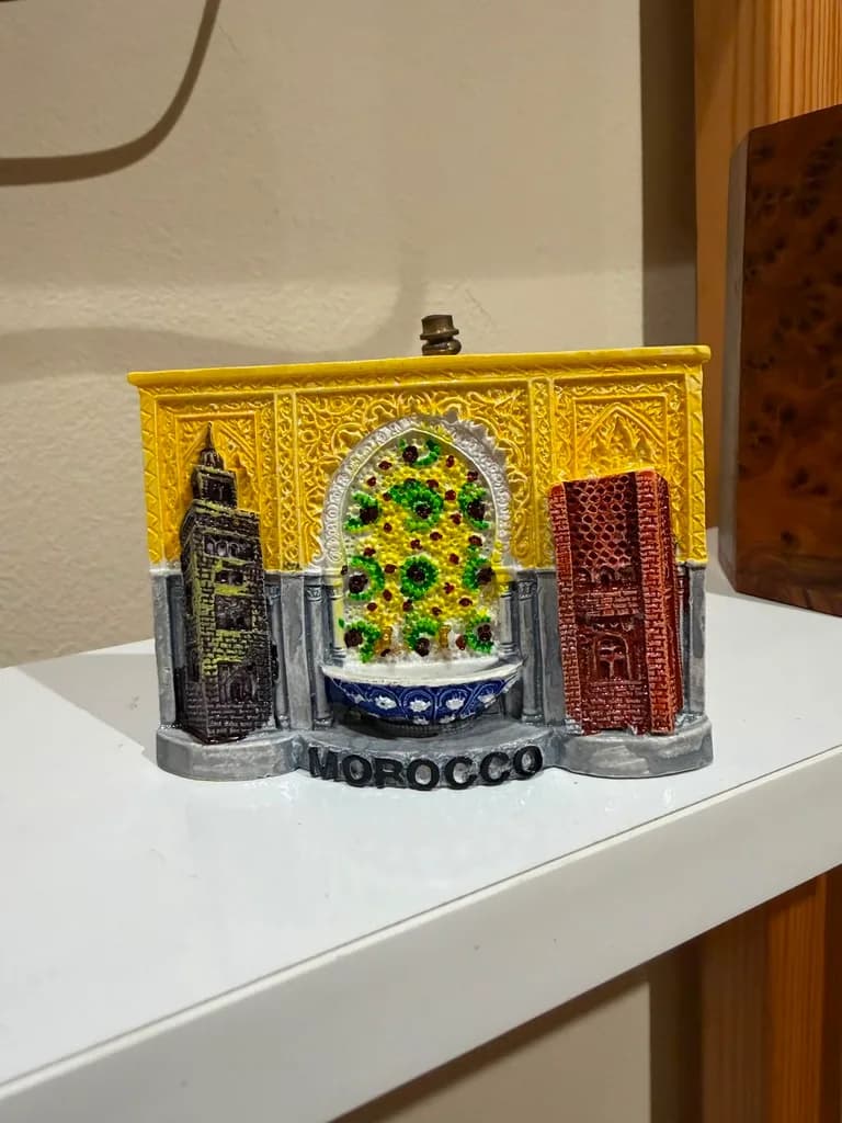 Décoration souvenir Maroc en résine