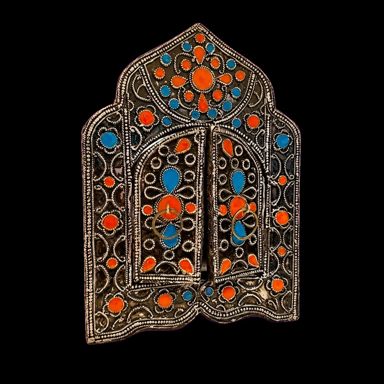 Cadre mural marocain à émaux