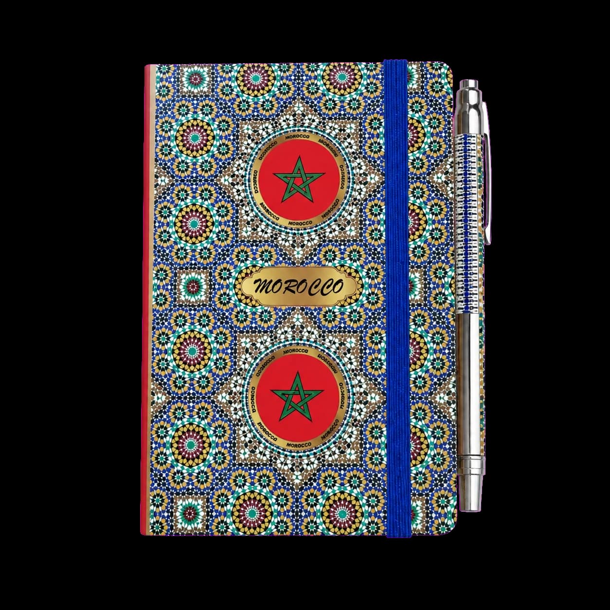 Carnet Morocco motif zellige avec stylo