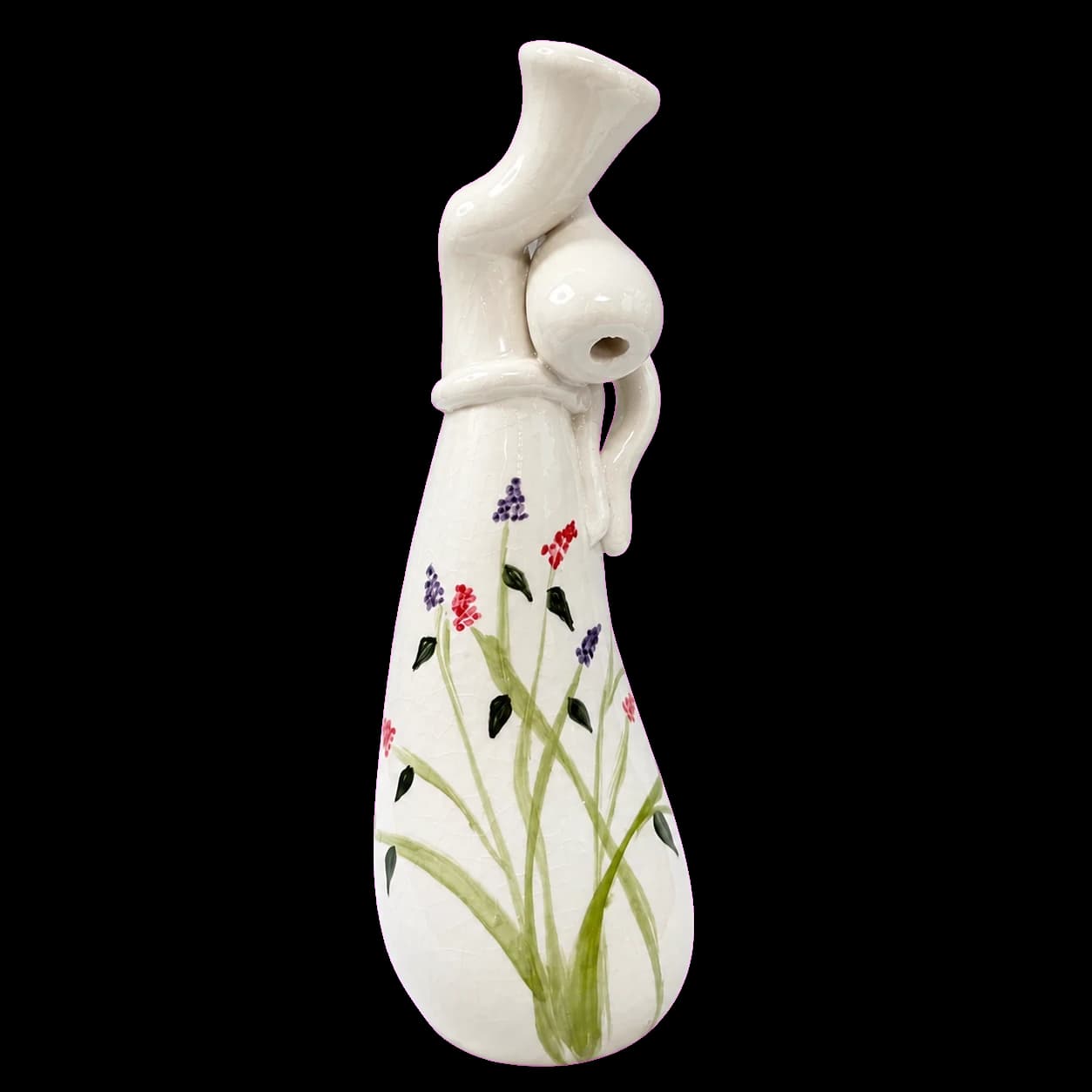 Vase-cruche « femme drapée » aux fleurs des champs