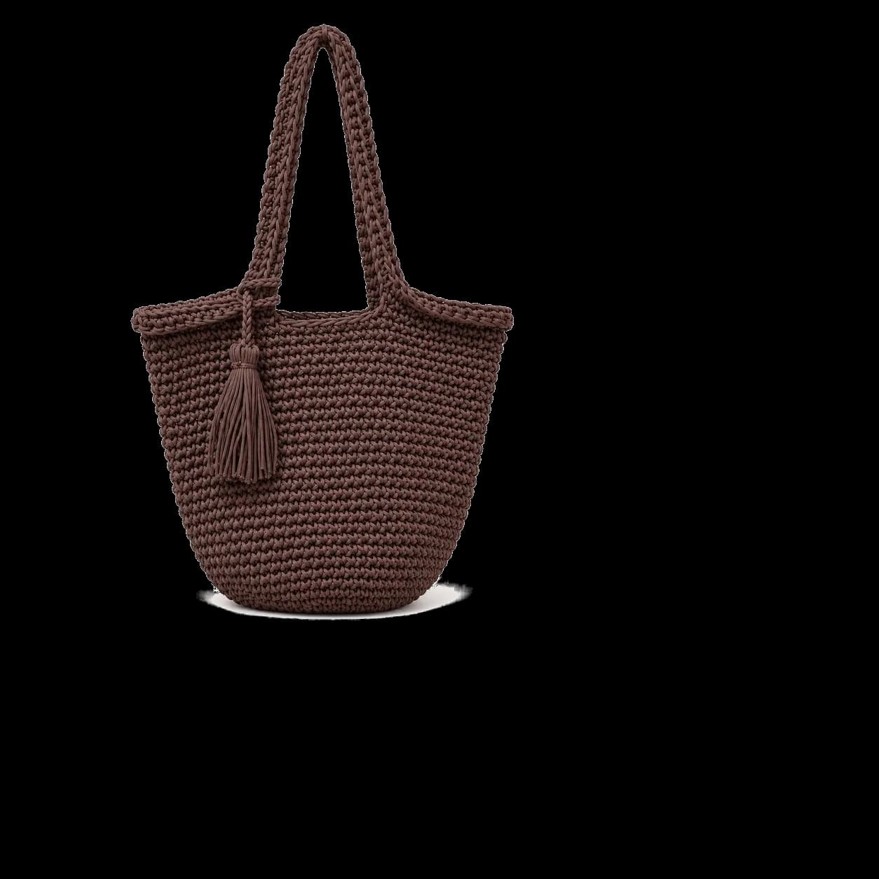 Sac seau en crochet à gland