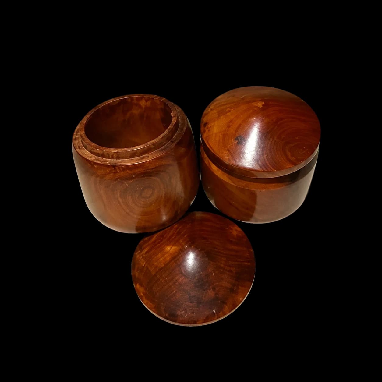 Boîte ronde en bois de thuya