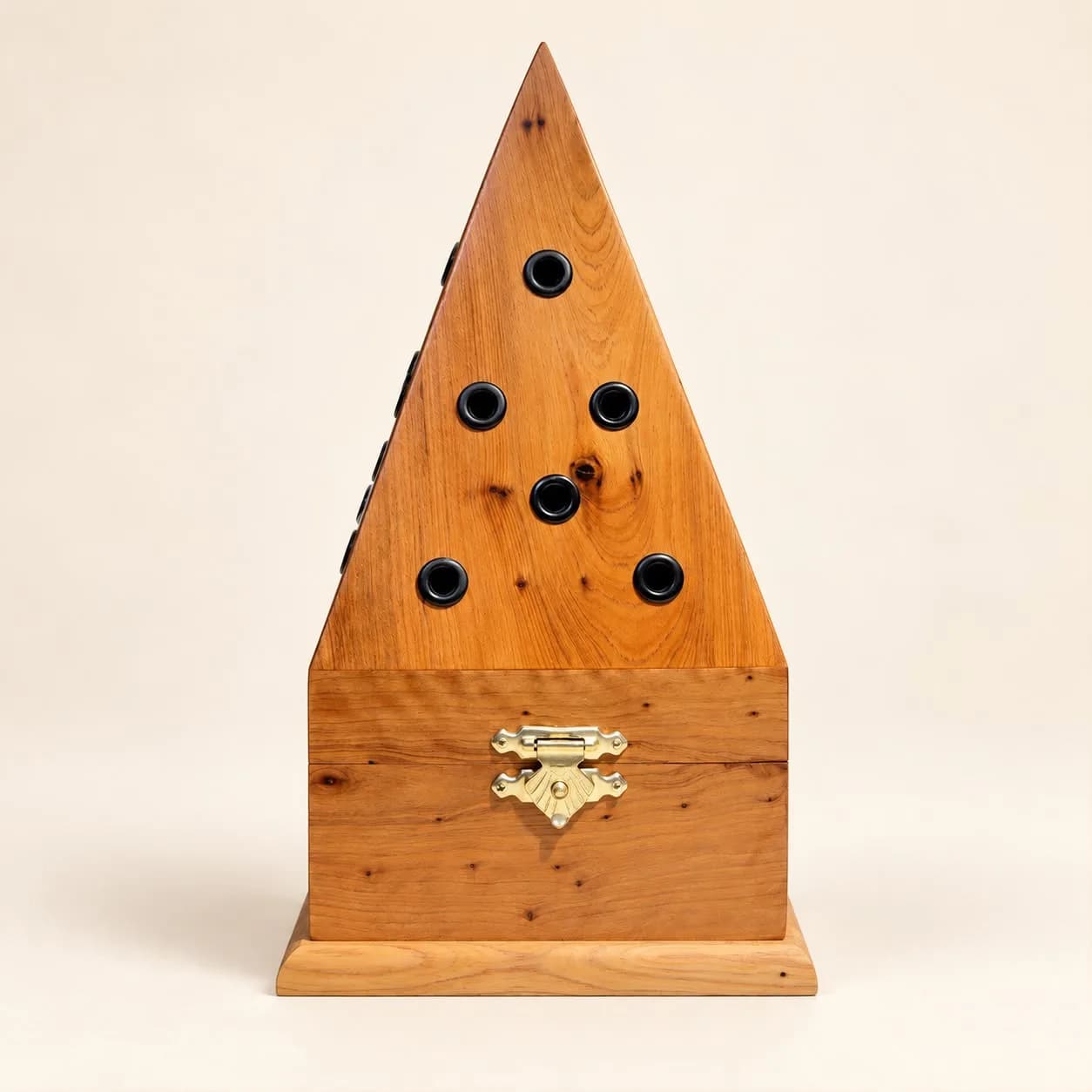 Thuya Pyramid Incense Burner with Clasped Case