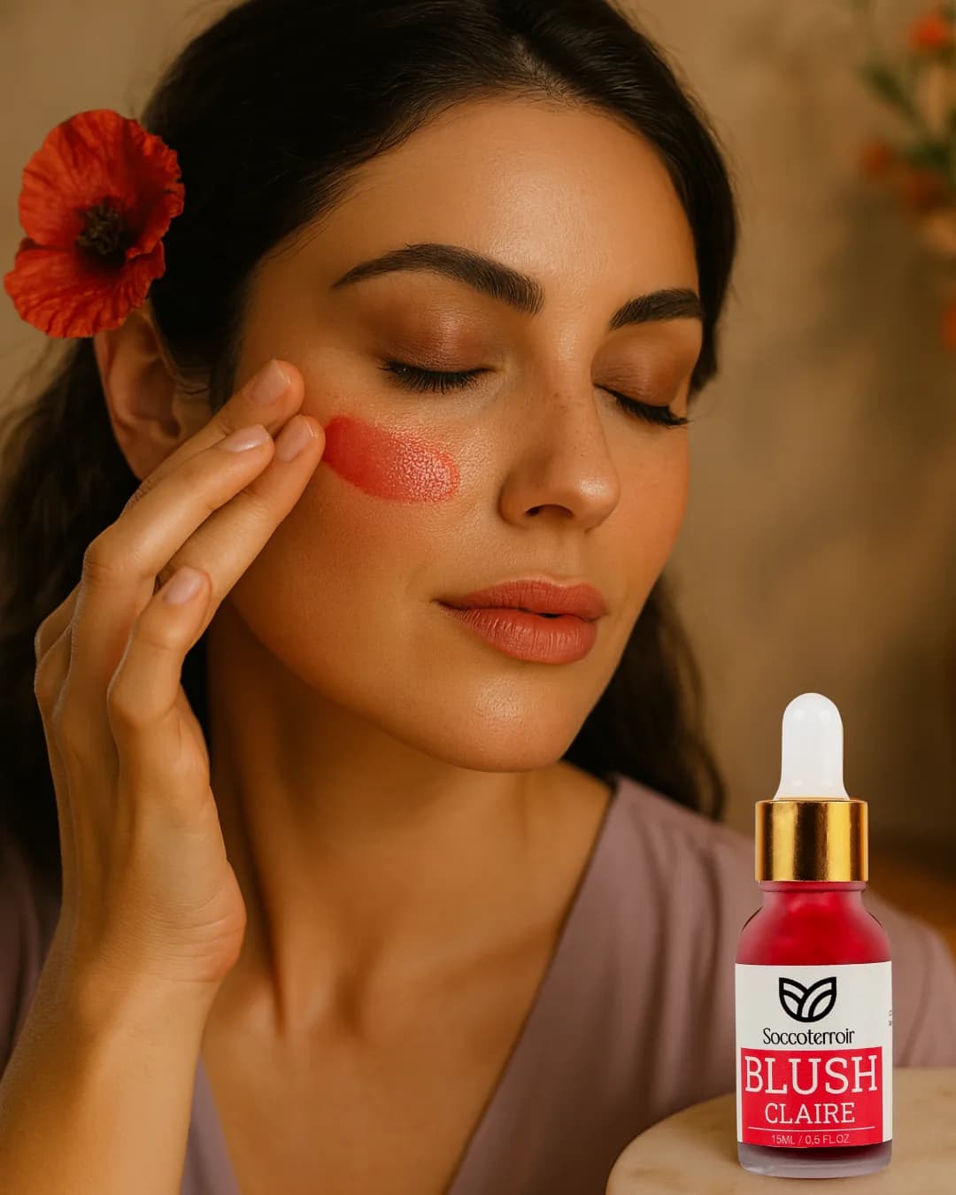 Blush Liquide Rouge Clair & Rouge Foncé