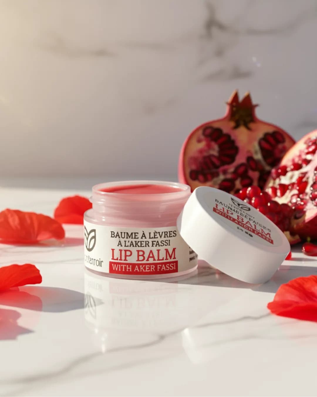 Baume à Lèvres Hydratant Aker Fassi – Rose Coquelicot (5 g)