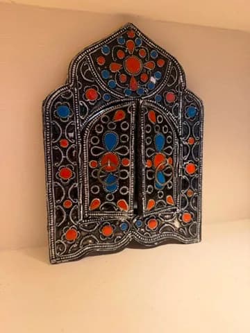 Cadre mural marocain à émaux
