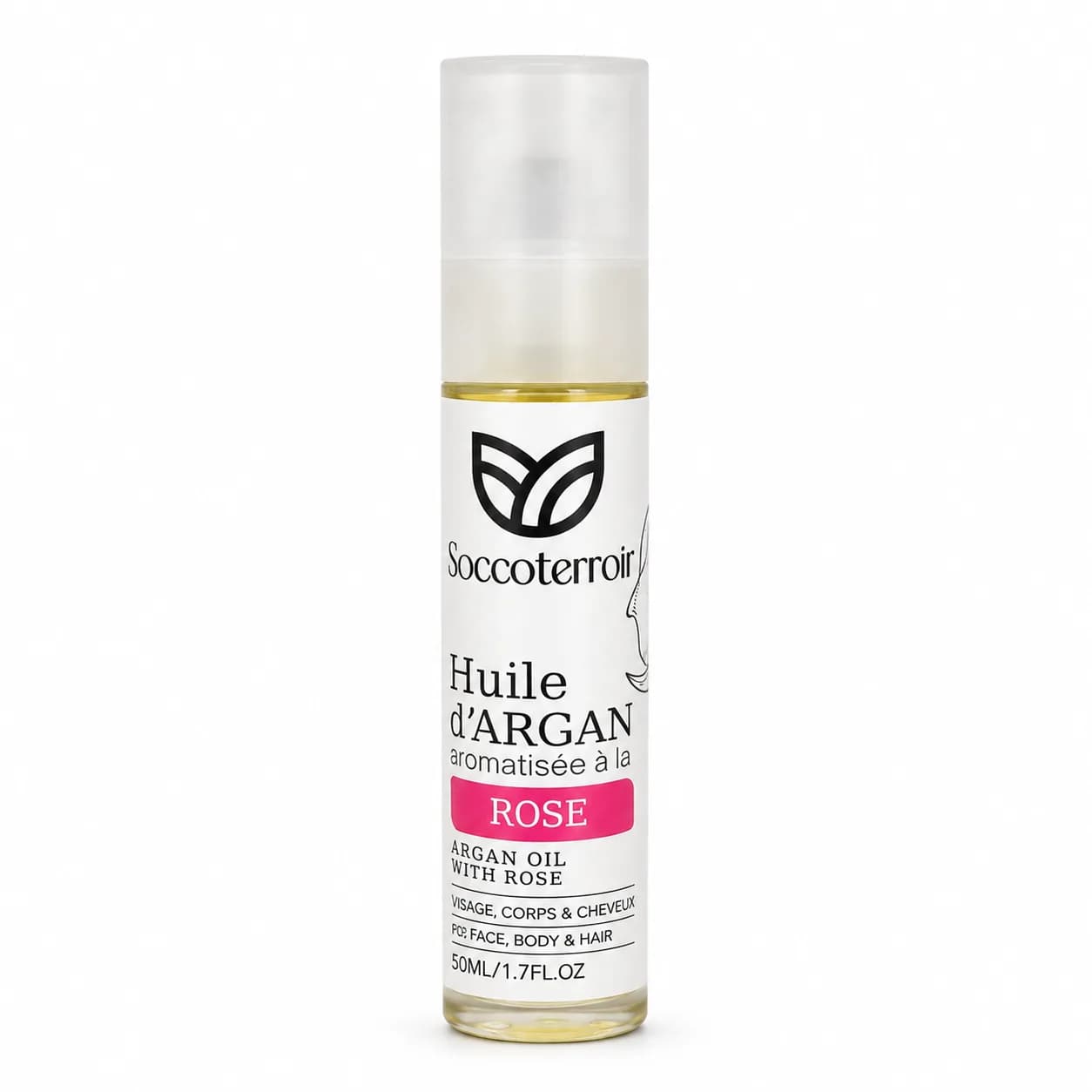 Huile d’Argan à la Rose – 50 ml
