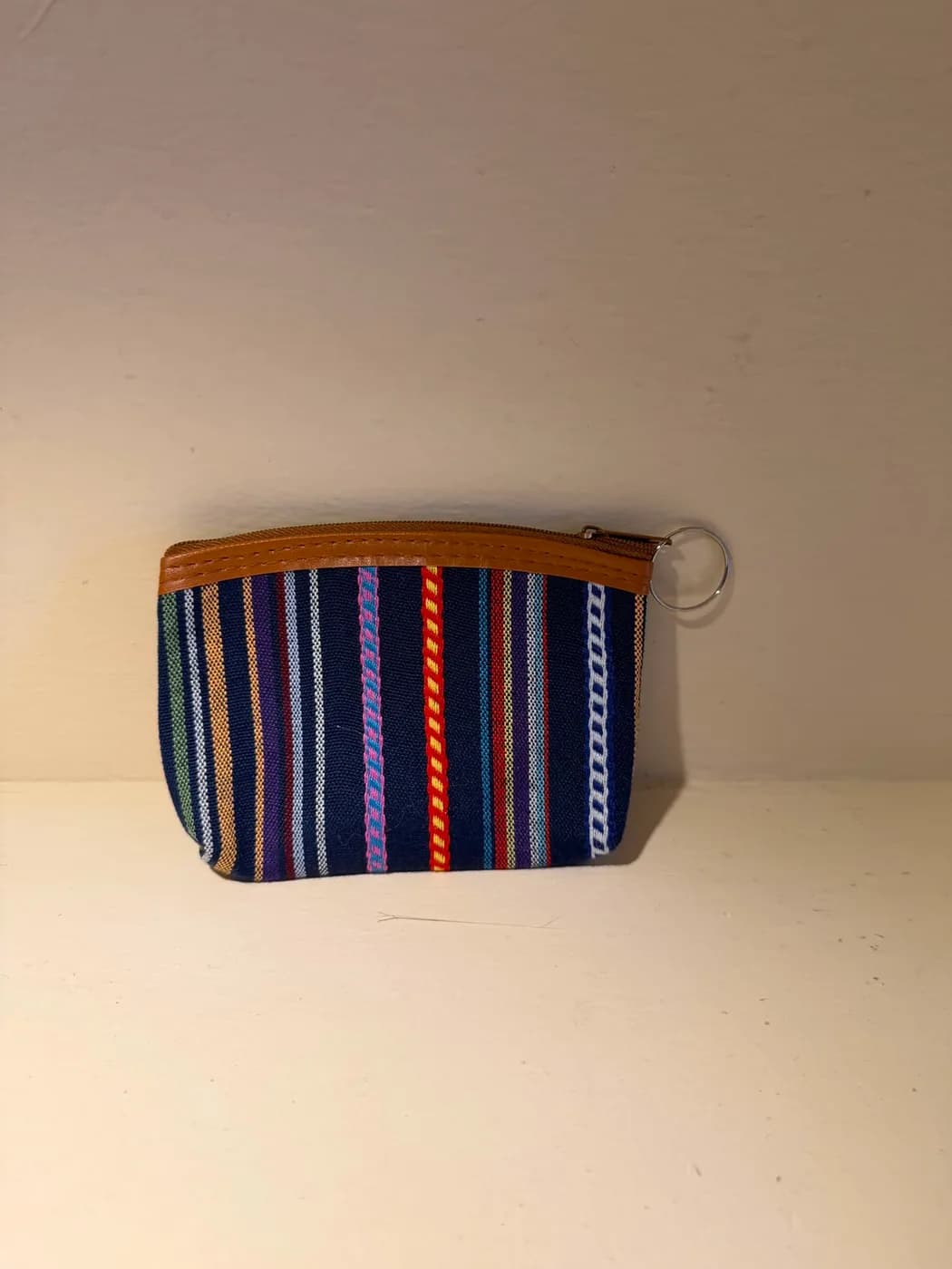 Porte-monnaie en tissu rayé berbère